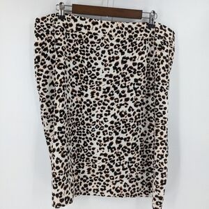 NWT BAR III Leopard Pencil Skirt